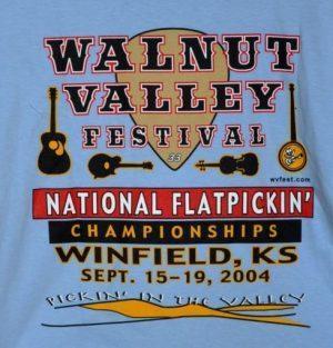 Official 2004 Walnut Valley Festival Worker T-Shirt