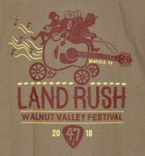 Official 2018 Walnut Valley Festival Landrush T-Shirt