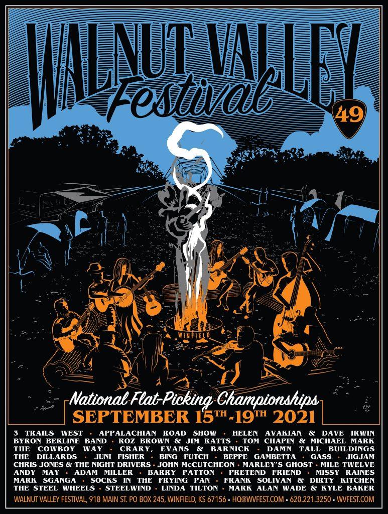 Walnut Valley Festival Releases 2021 Lineup and Poster Walnut Valley